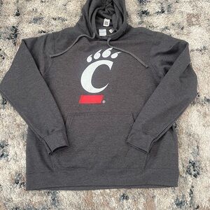 Gray Cincinnati Bearcats Hoodie Size Large NWOT